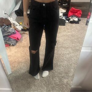 Wide leg jeans